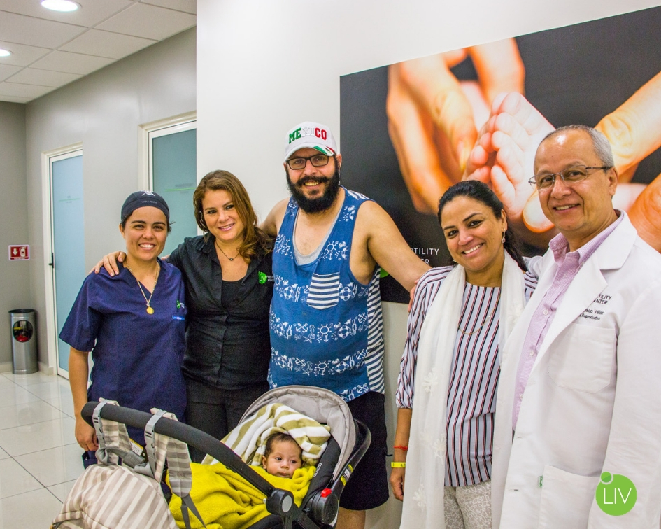 Iqbal & Kim and Baby Gursaz with LIV Fertility Center Staff