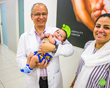 Kim and Baby Gursaz with Dr. Francisco Velez