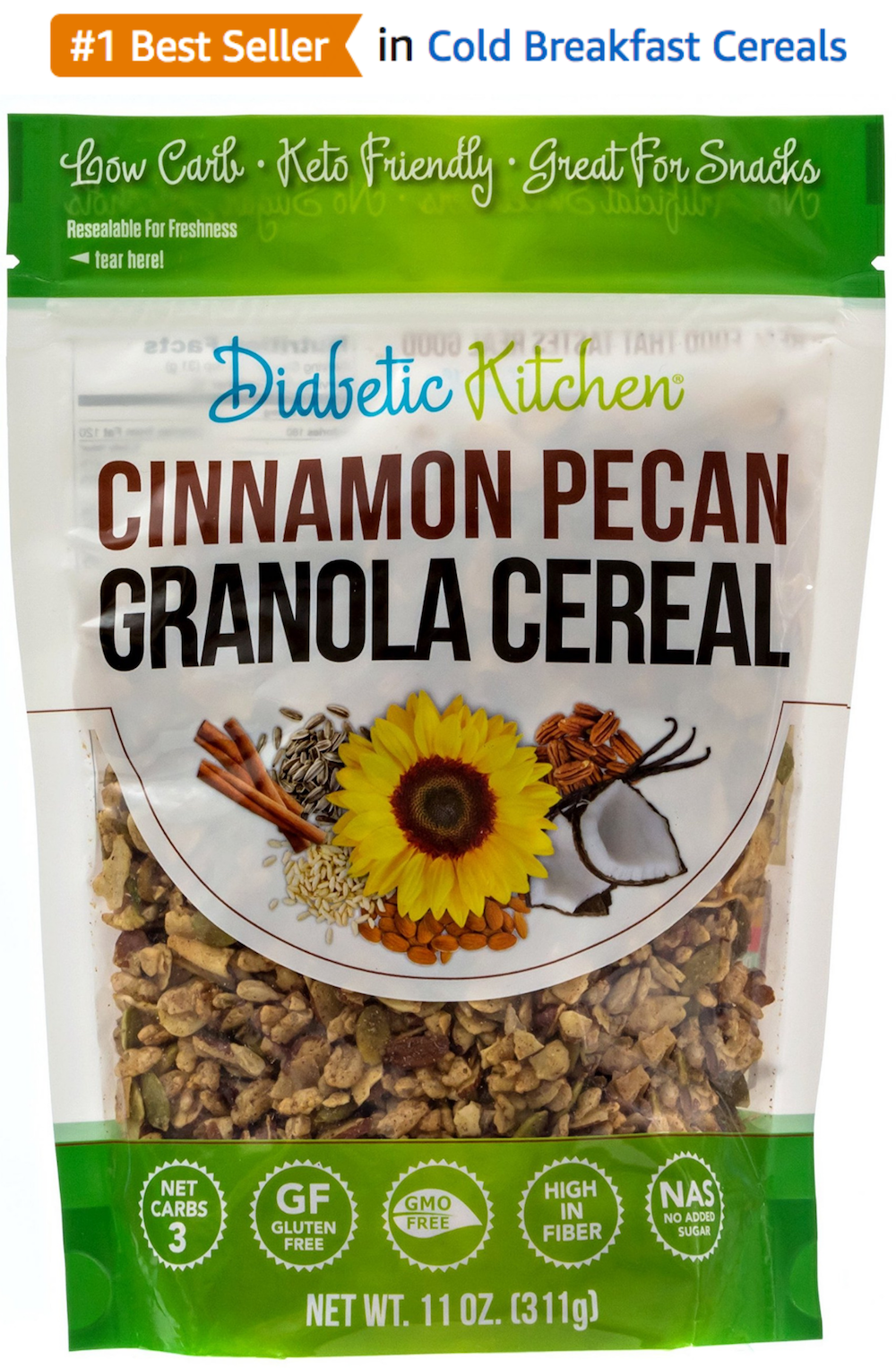Diabetic Kitchen's Cereal Tops Amazon Grocery