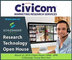 Civicom is one of Schlesinger Group's technology partners who will be demonstrating their latest online qualitative solution for insights professionals in New York City