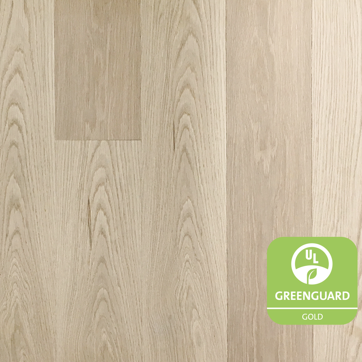 Pioneer Millworks Modern Farmhouse Clean White Oak flooring and paneling product is now UL GREENGUARD Gold Certified. It is one of 22 of the company's UL GREENGUARD Gold certified wood products.