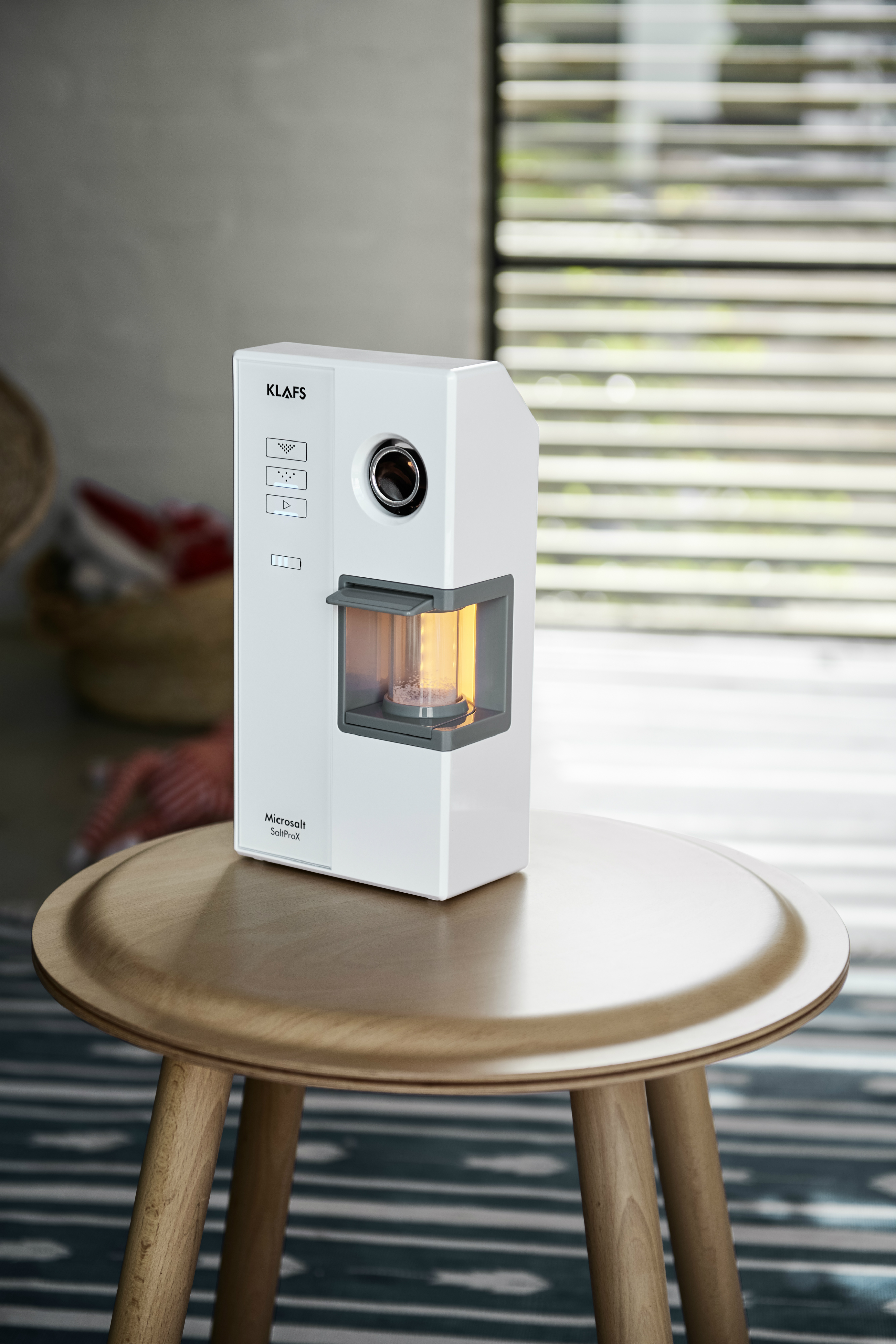 KLAFS SaltPro X brings the benefits of salt to any thermal room or home sauna.