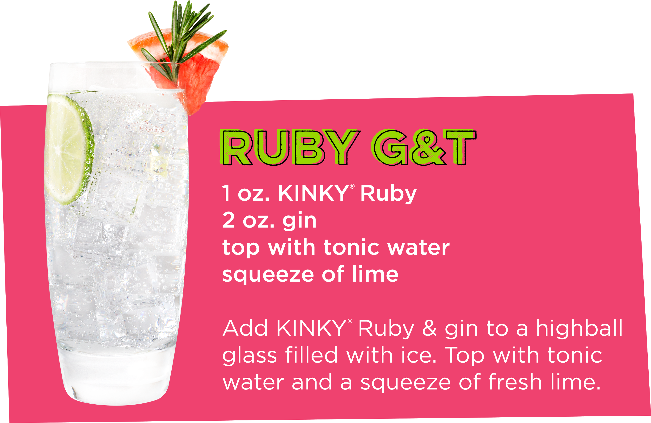 KINKY Ruby G&T Recipe
