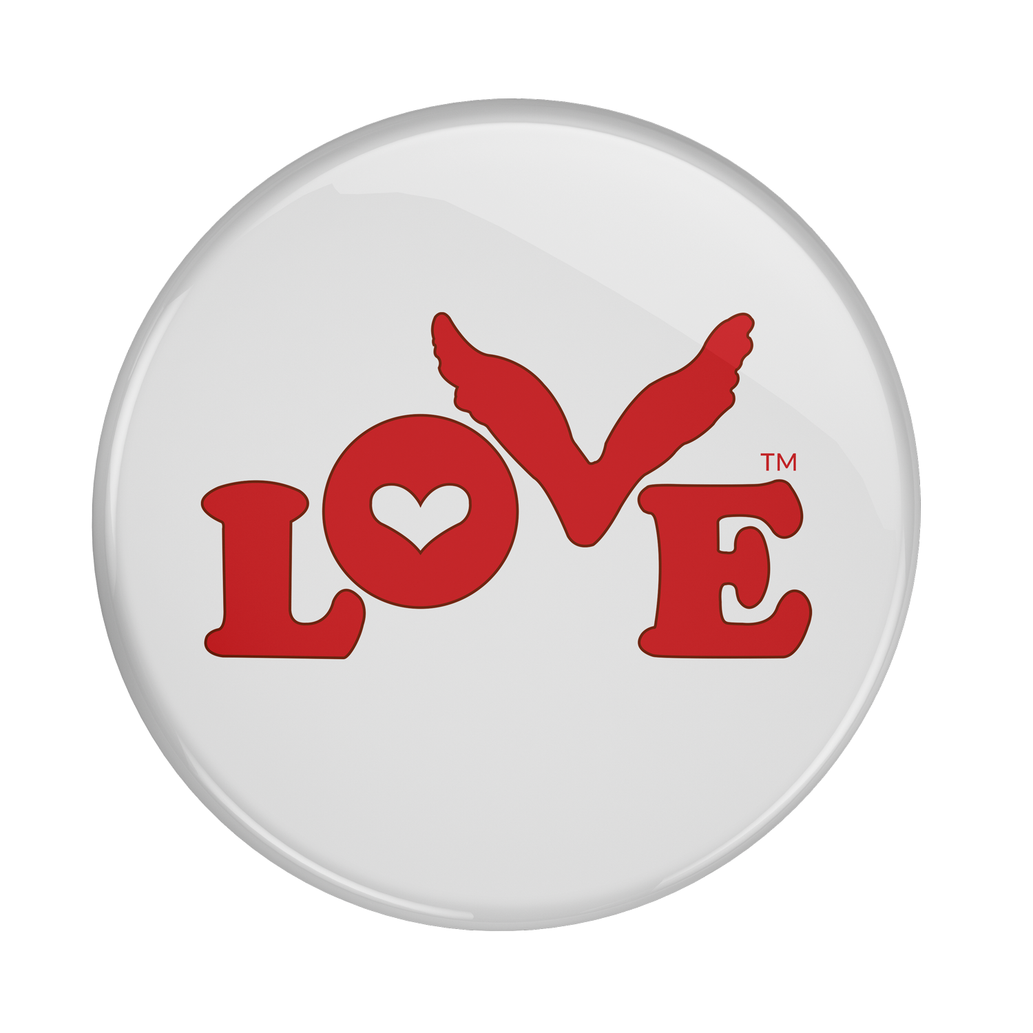 Love Button lapel pin