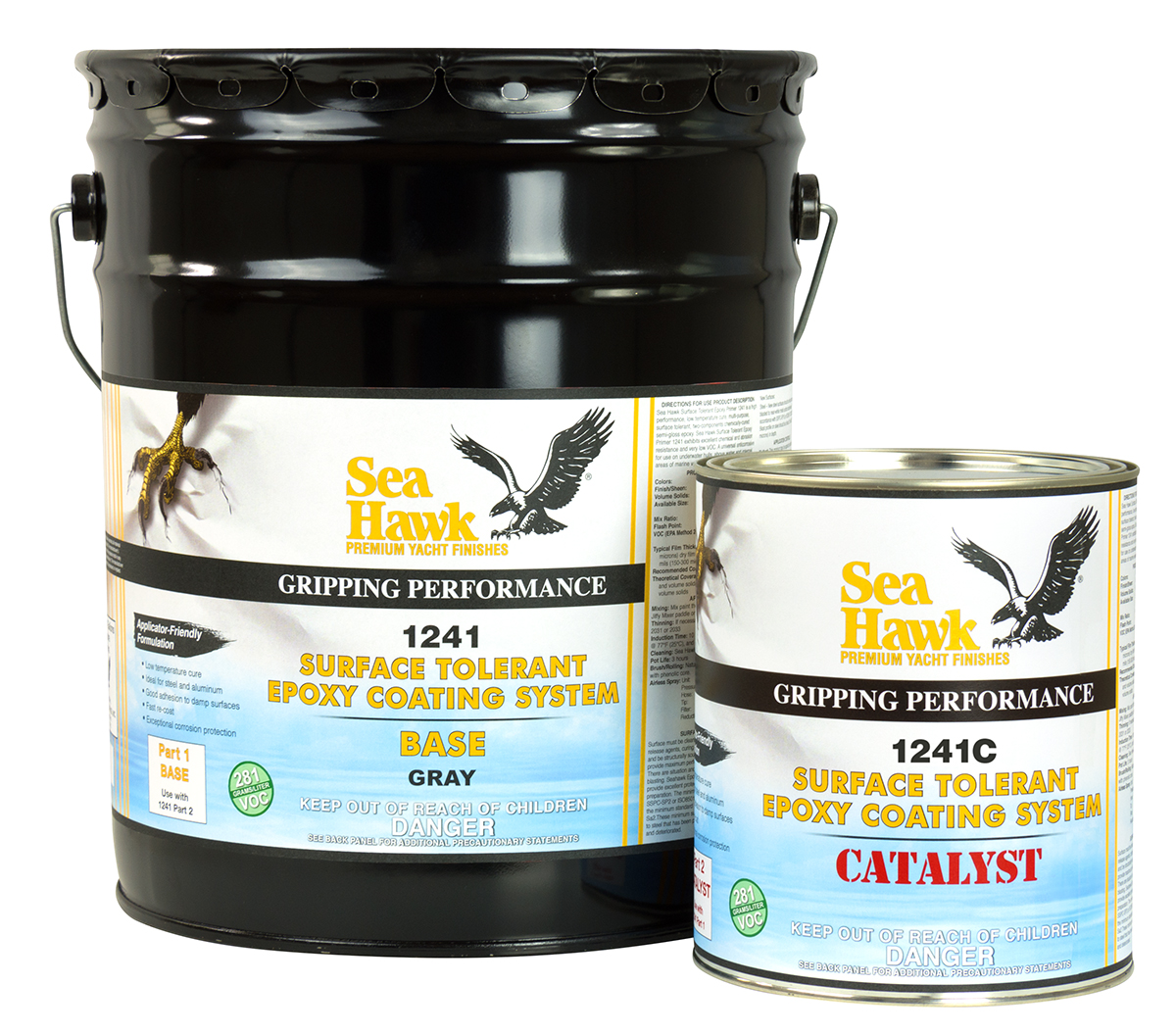 Sea Hawk's 1241 Surface Tolerant Epoxy Coating System is a multi-purpose, surface tolerant, two-part epoxy coating system