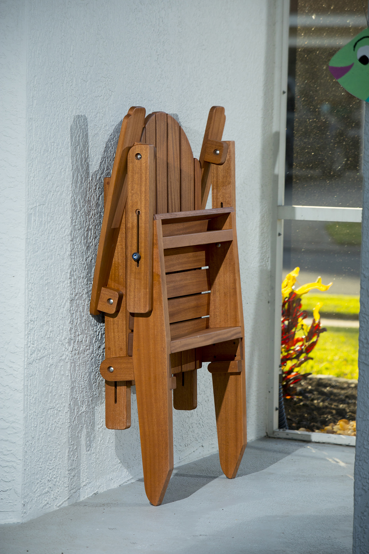 The folding Adirondack chair is designed especially for those who have limited space.