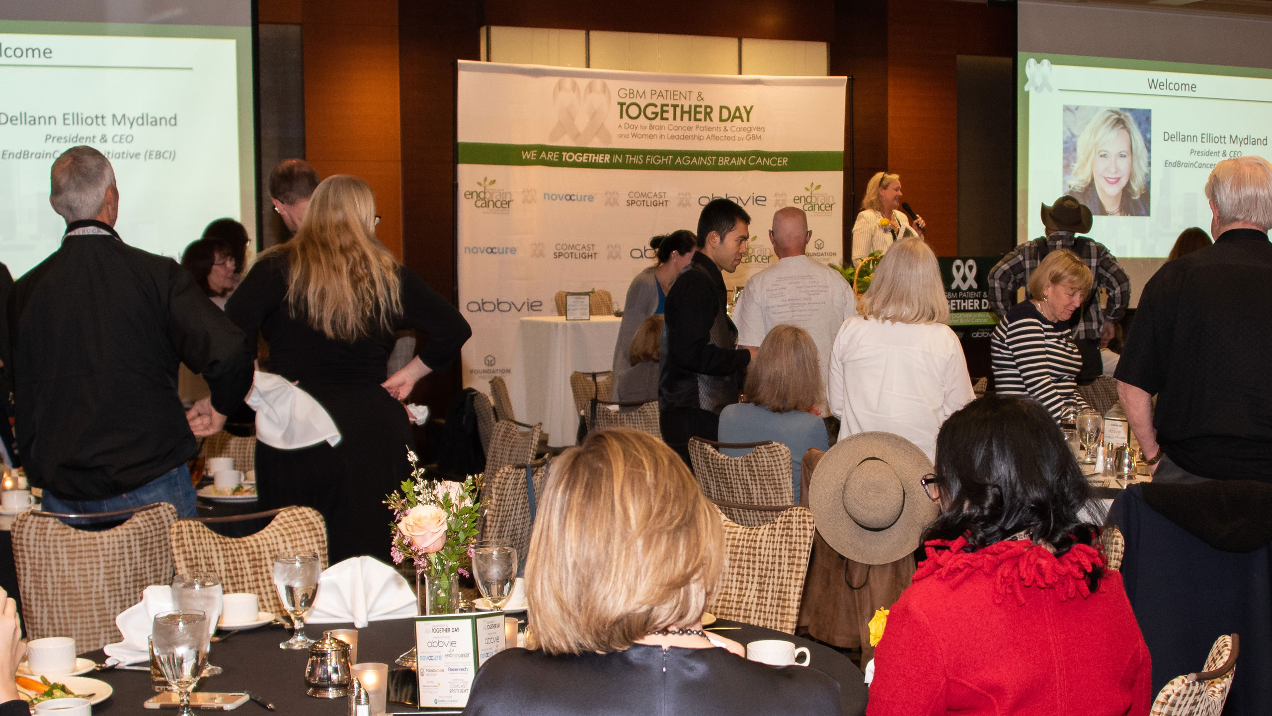 Patients, caregivers, family and friends gathered for GBM Patient & TOGETHER Day in Bellevue, Washington.