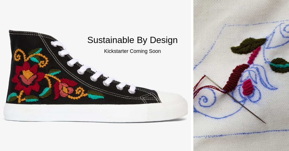 Hand Embroidered Sneakers