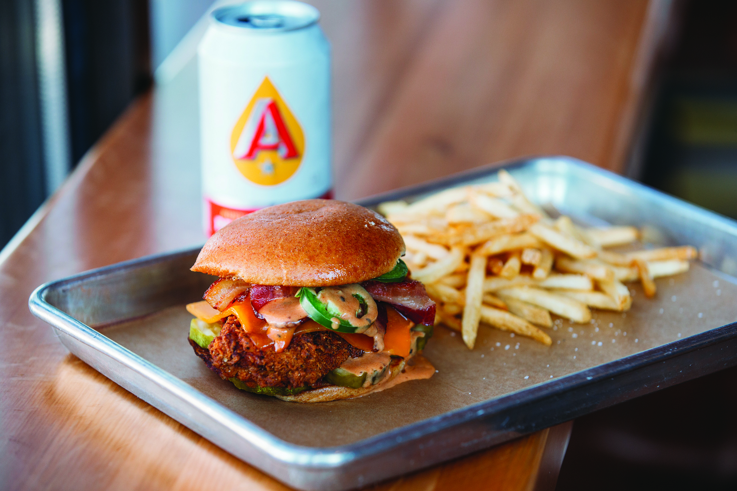 The Cowboy chicken sandwich at Flyrite Chicken