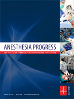 Anesthesia Progress volume 66 issue 4