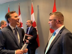 Canada Finance Minister Bill Morneau met with UBC District Vice President Jason Rowe.