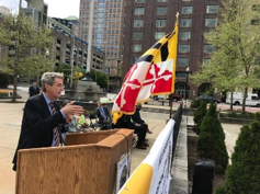 Carpenters in Baltimore were addressed by state Attorney General Brian Frosh.