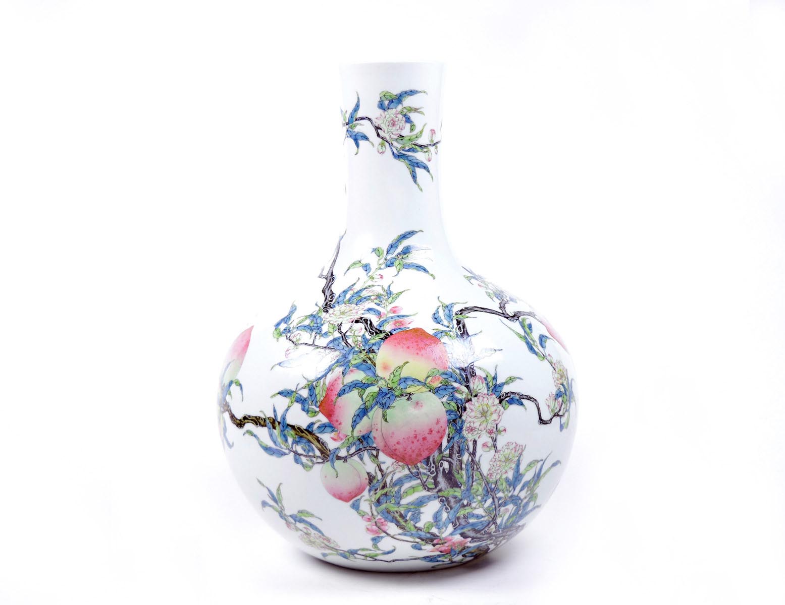 - Chinese Nine-Peach Vase
