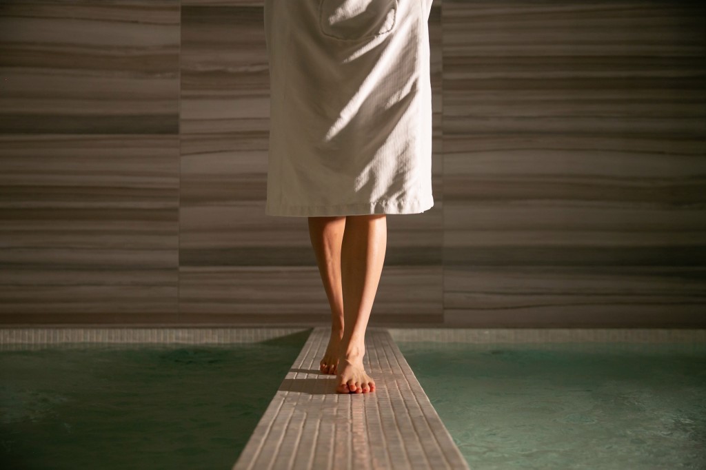 The Kneipp walk featured at CIVANA Spa in Carefree, AZ is great example of how European-style bathing practices are being embraced in the U.S. (credit: Lisa Diederich)