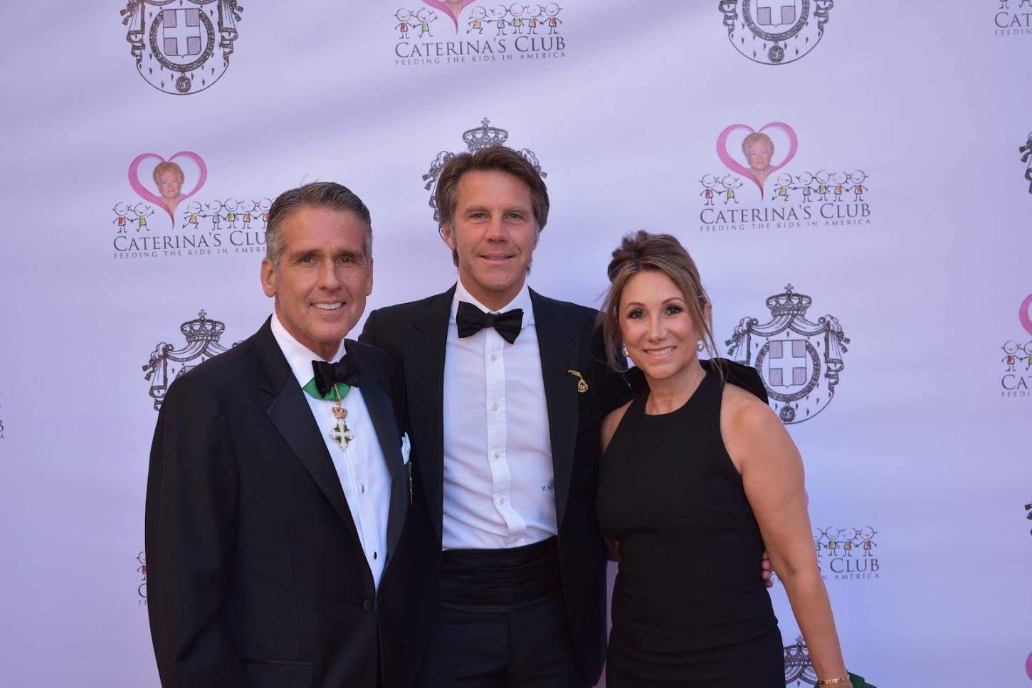 Event Chairs Daniel J. McClory and Mrs. Florentina McClory with HRH Prince Emanuele Filiberto of Savoy