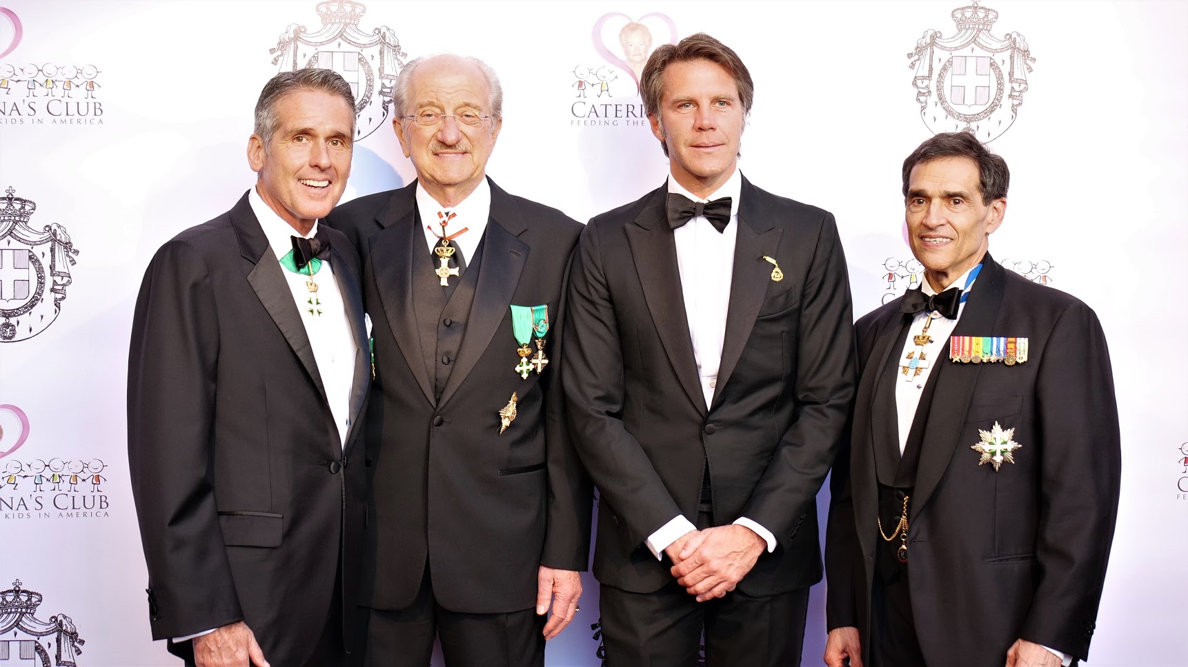 Event Chair Daniel J. McClory, Grand Patron Richard Cuneo, HRH Prince Emmanuel Philibert of Savoy with Savoy Foundation Chairman Carl J. Morelli and US Delegate of the Savoy Orders