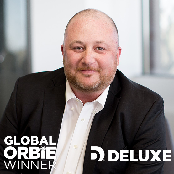Global ORBIE Winner, Michael Mathews of Deluxe Corporation
