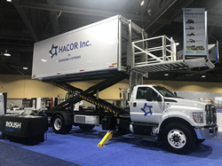 HACOR unveiled its delivery truck during the Advanced Clean Transportation Expo (known as ACT Expo) in Long Beach, California.
