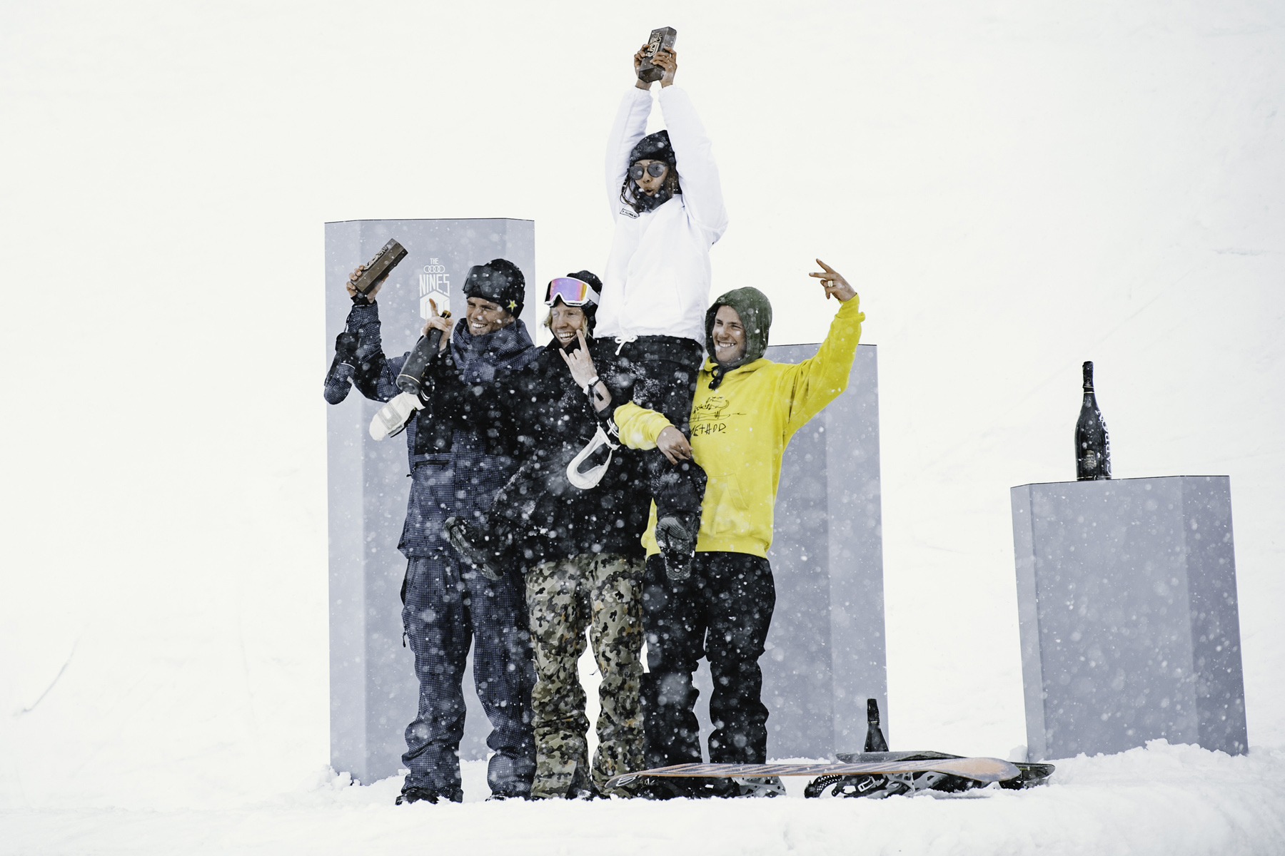 Monster Energy's Sven Thorgren Takes 2nd Place in Freestyle Snowboard Contest at Audi Nines in Sölden, Austria