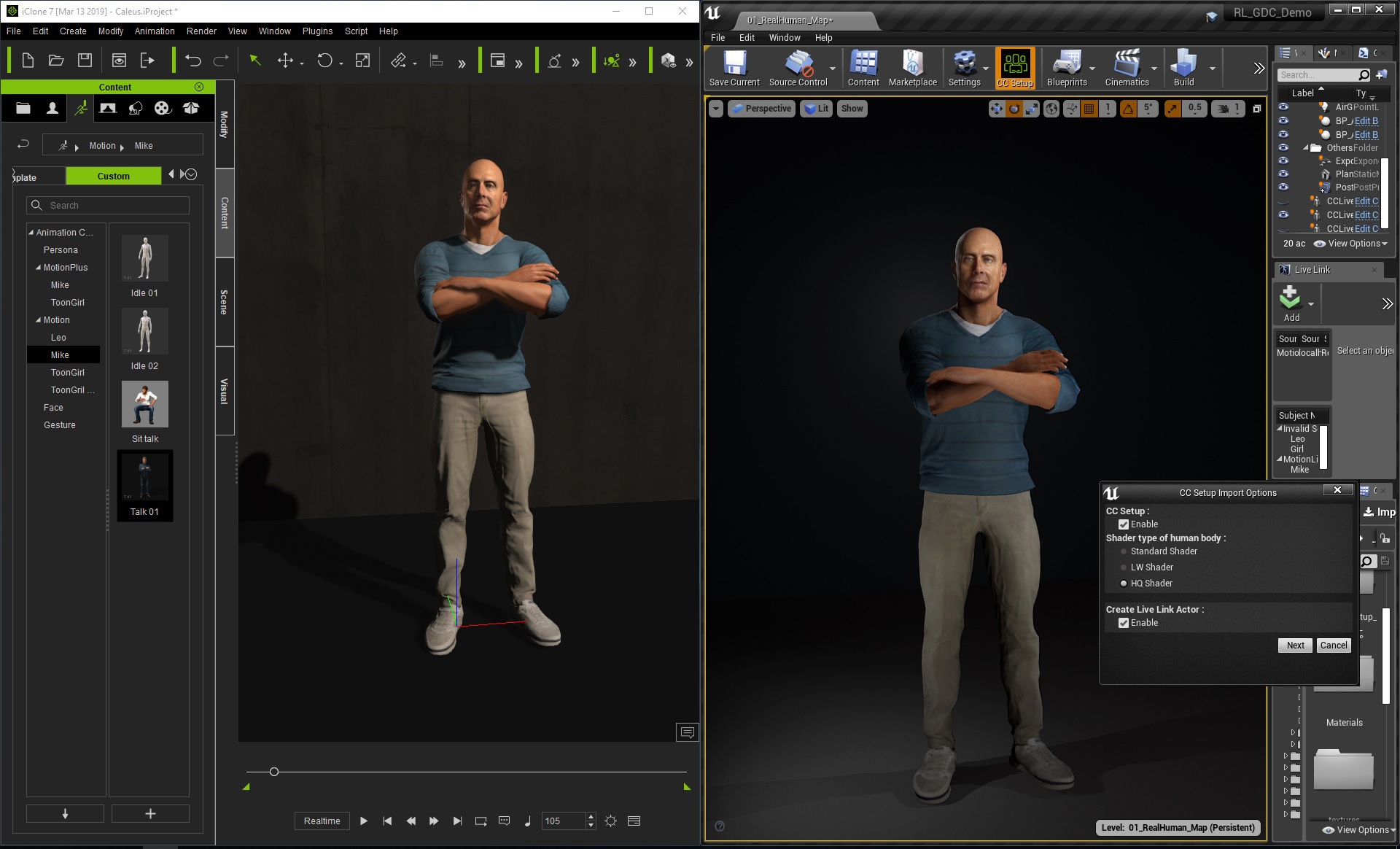 Advanced digital human assignment and shader options