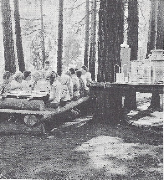 Outdoor Dining at 1963 camp