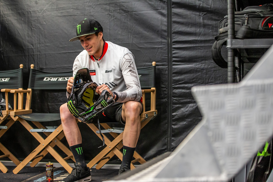 Monster Energy's Mark Wallace Takes Eighth Place at the World Cup Downhill Mountain Bike Event in Maribor, Slovenia