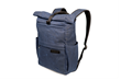 Tech Rolltop Backpack — blue waxed canvas, compact size