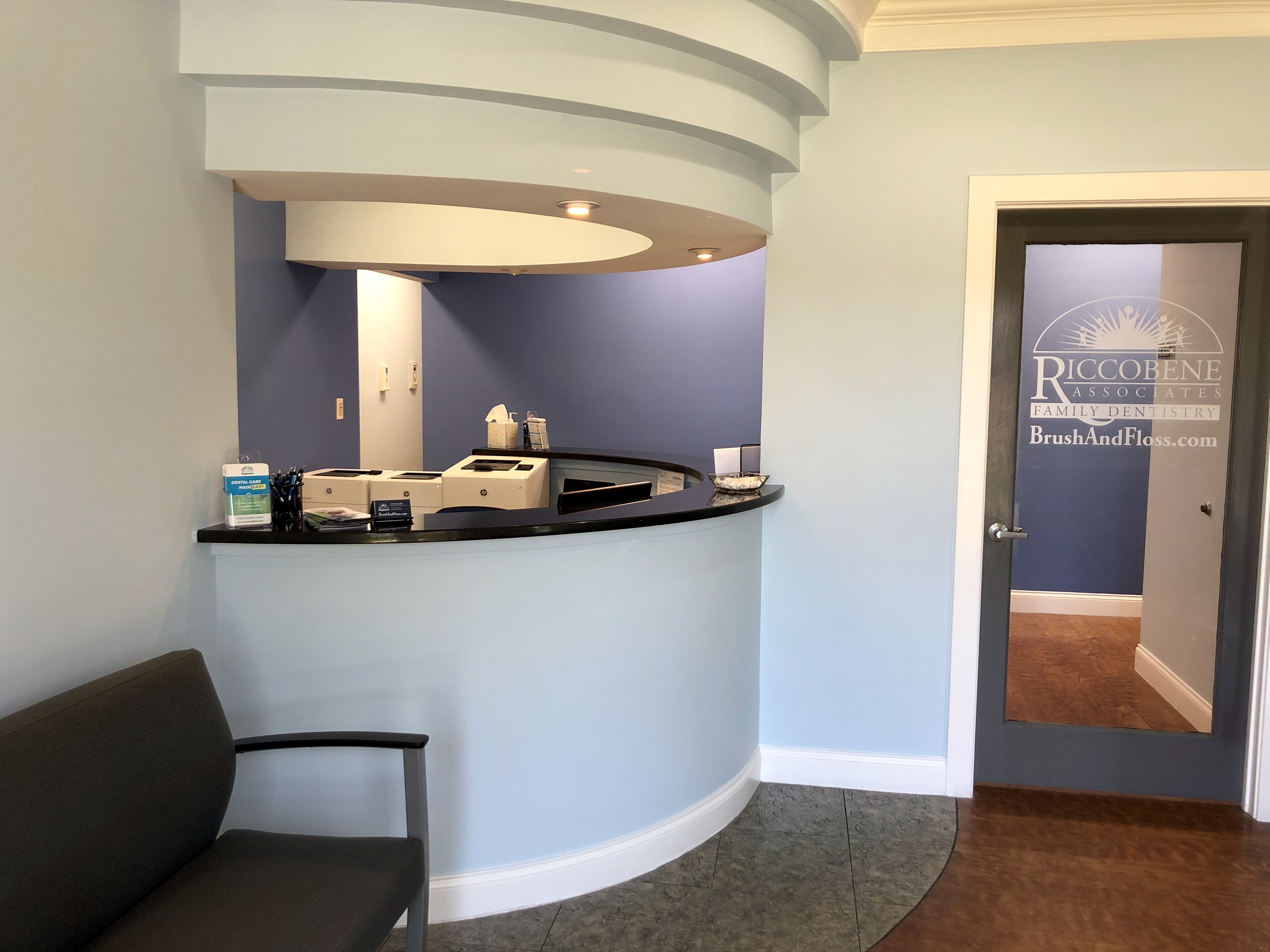 Interior of Riccobene Associates Family Dentistry's newest office in Fayetteville.