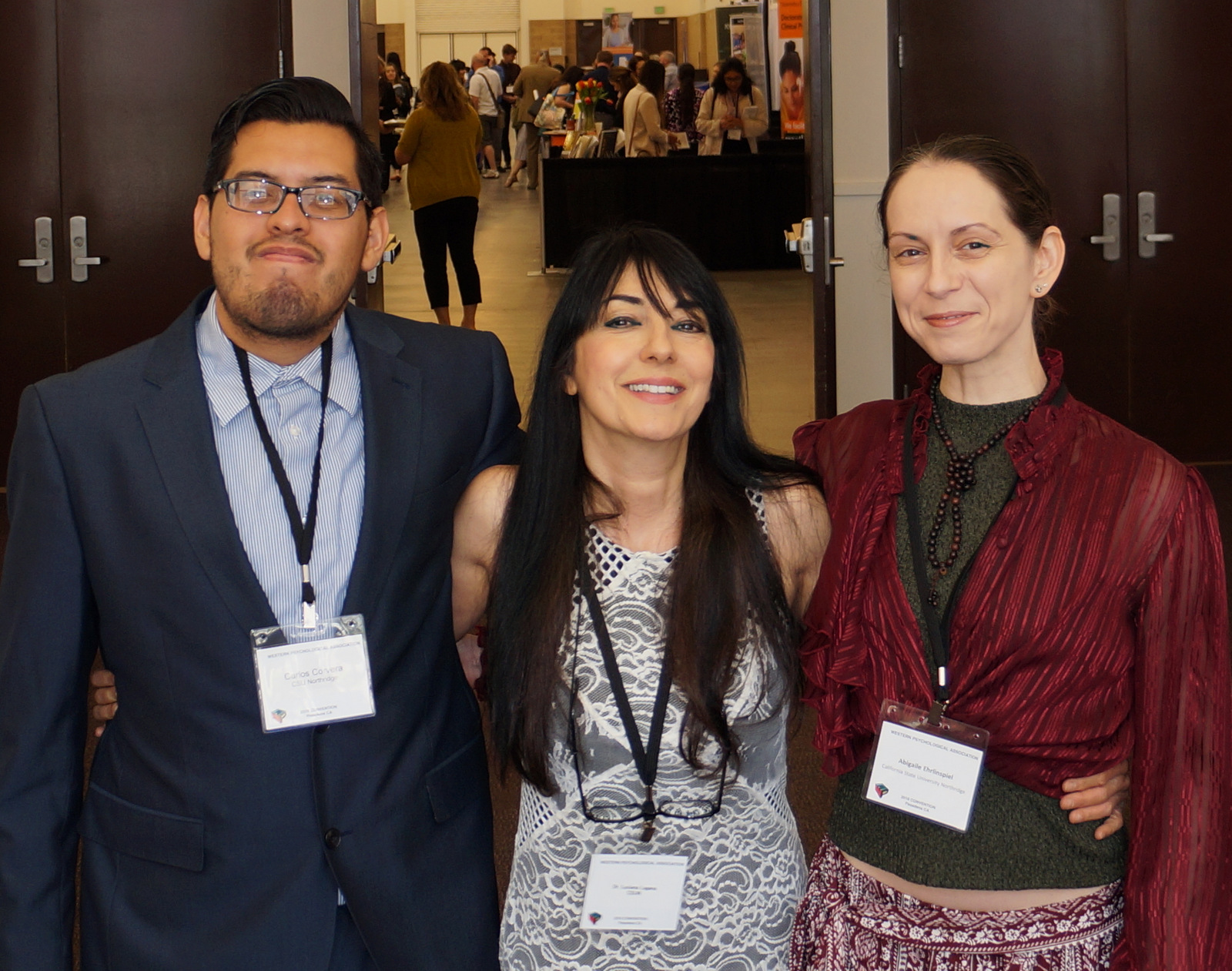 Csun Professor Dr Luciana Lagana Presented 3 Research Posters With Her Research Assistants At 