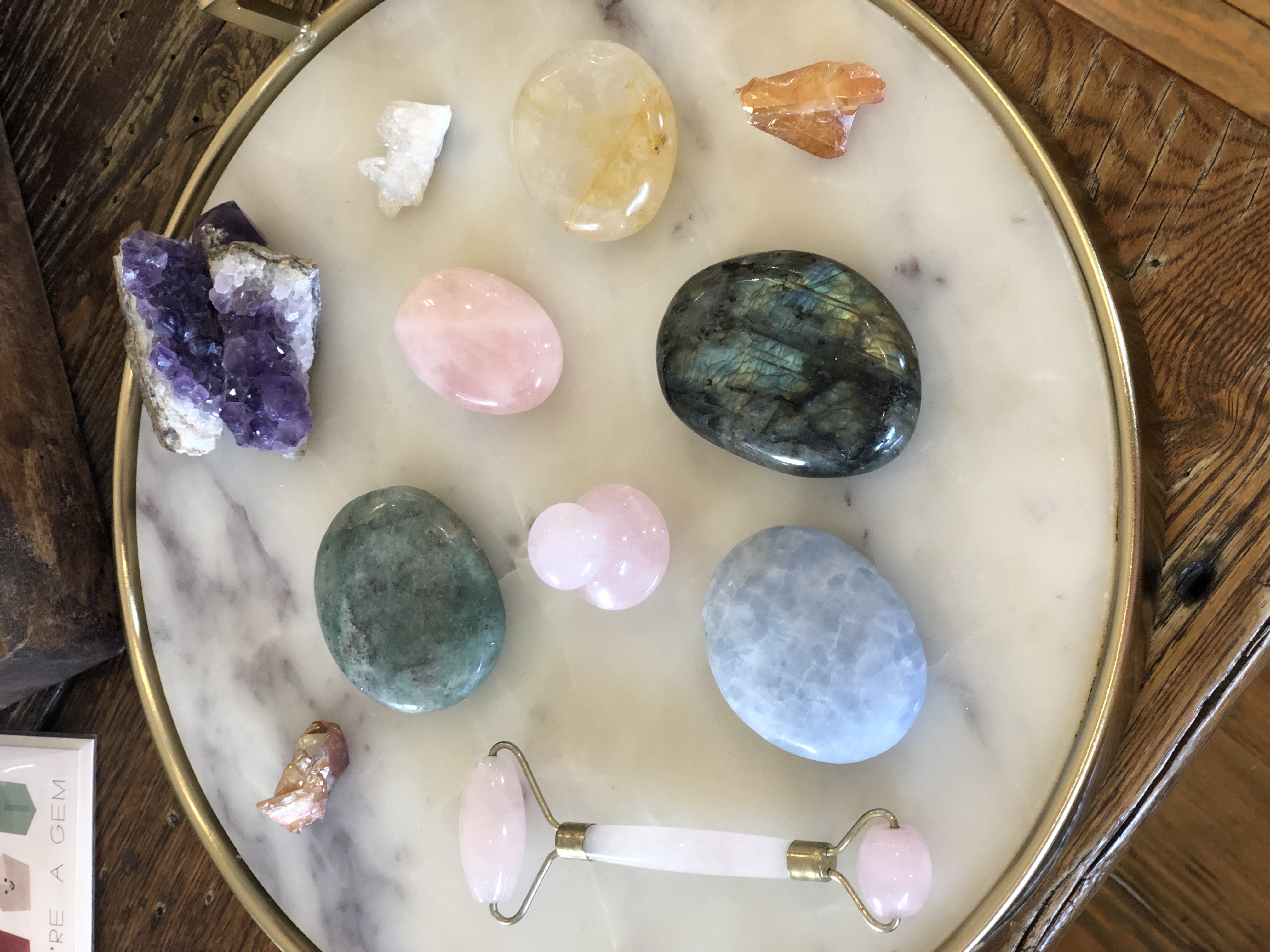 "At first I was drawn to gemstones just for their simple elegance. But when I looked deeper, I realized each different stone holds a very powerful message," says spa owner Gen Obolensky.