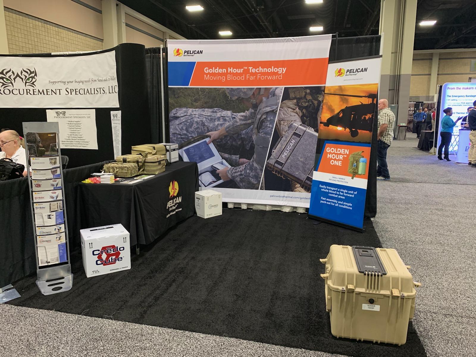 New Golden Hour One from Pelican BioThermal on display at SOMSA 2019