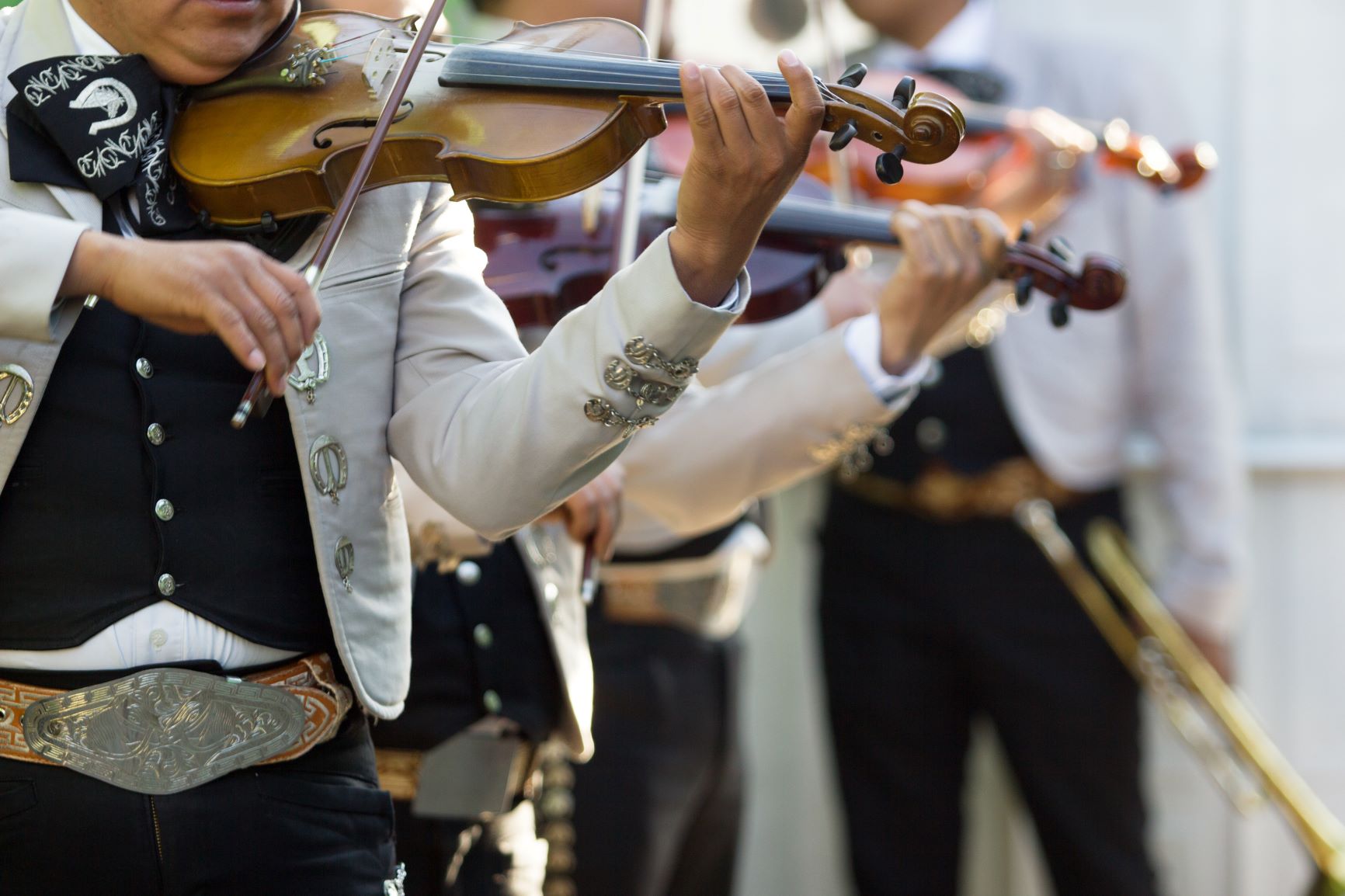 Mariachi serenades are a Mexican-American cultural tradition