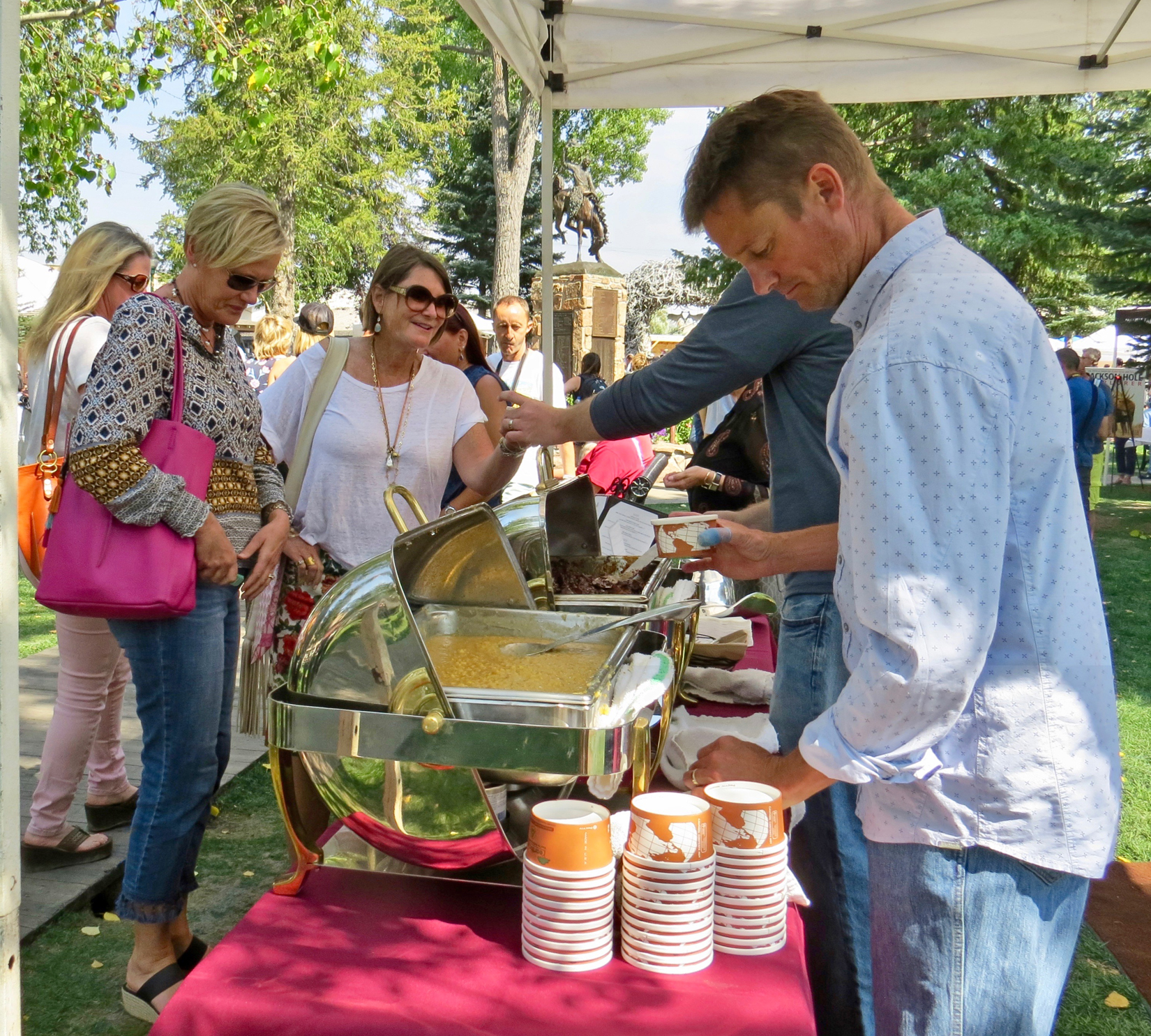 The Taste of the Tetons, another popular Jackson Hole Fall Arts Festival event, offers small plates of the area’s best culinary creations served up on Jackson’s popular town square.