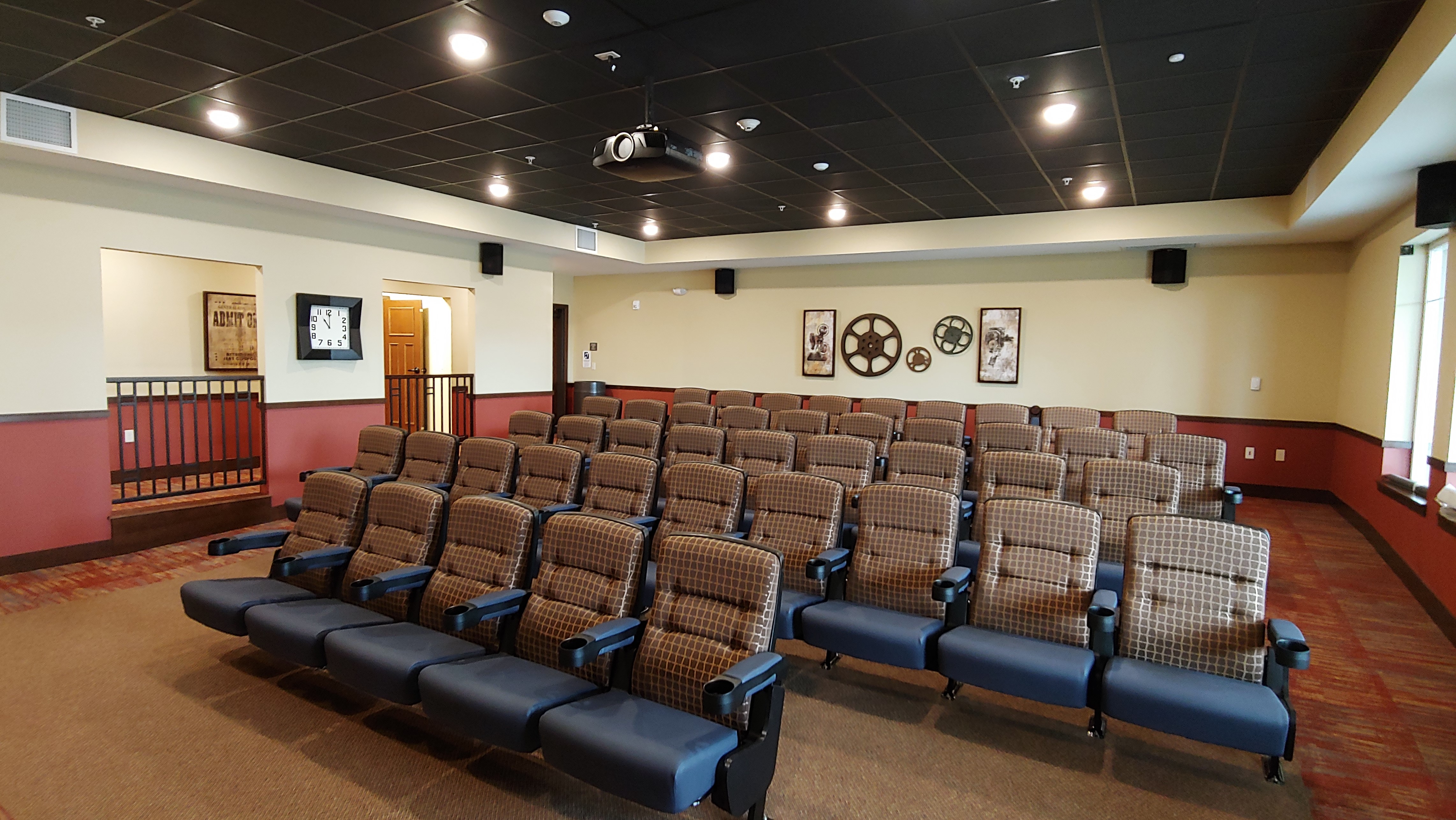Wesley Bradley Park has several multi-use spaces, including this learning center/theater.