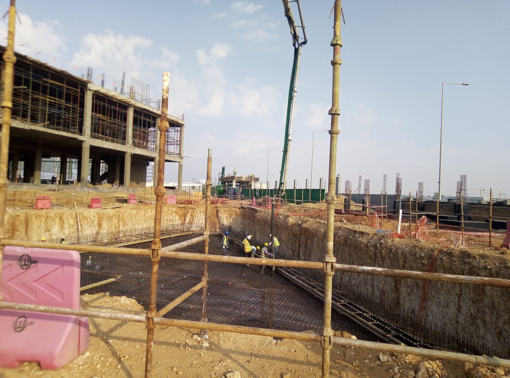 Penetron Technology on-site: PENETRON ADMIX treated the foundation slabs and water storage tanks (drinking water and fire-fighting reservoirs) of the NCB project to create durable concrete structures.