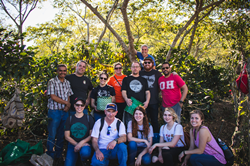 Crimson Cup staff, coffee house owners, managers and baristas visit a Honduran coffee farm