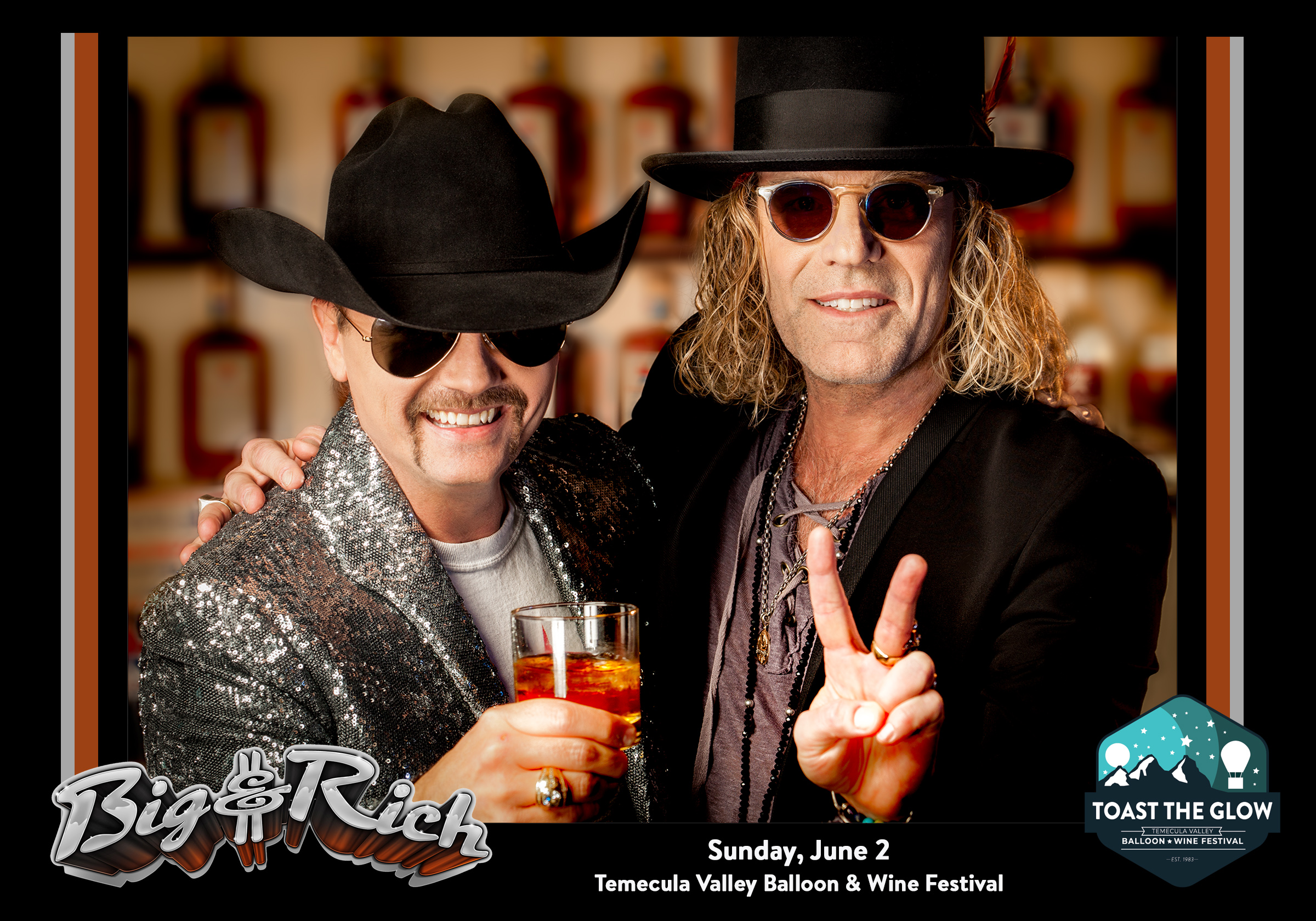 Big & Rich headline Sunday Country Funday, June 2 at the Temecula Valley Balloon & Wine Festival