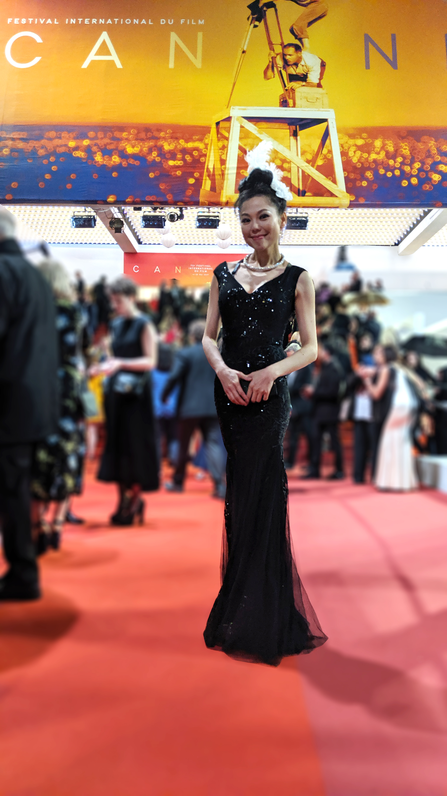 Angelina Leo on the Red Carpet at Cannes Film Festival