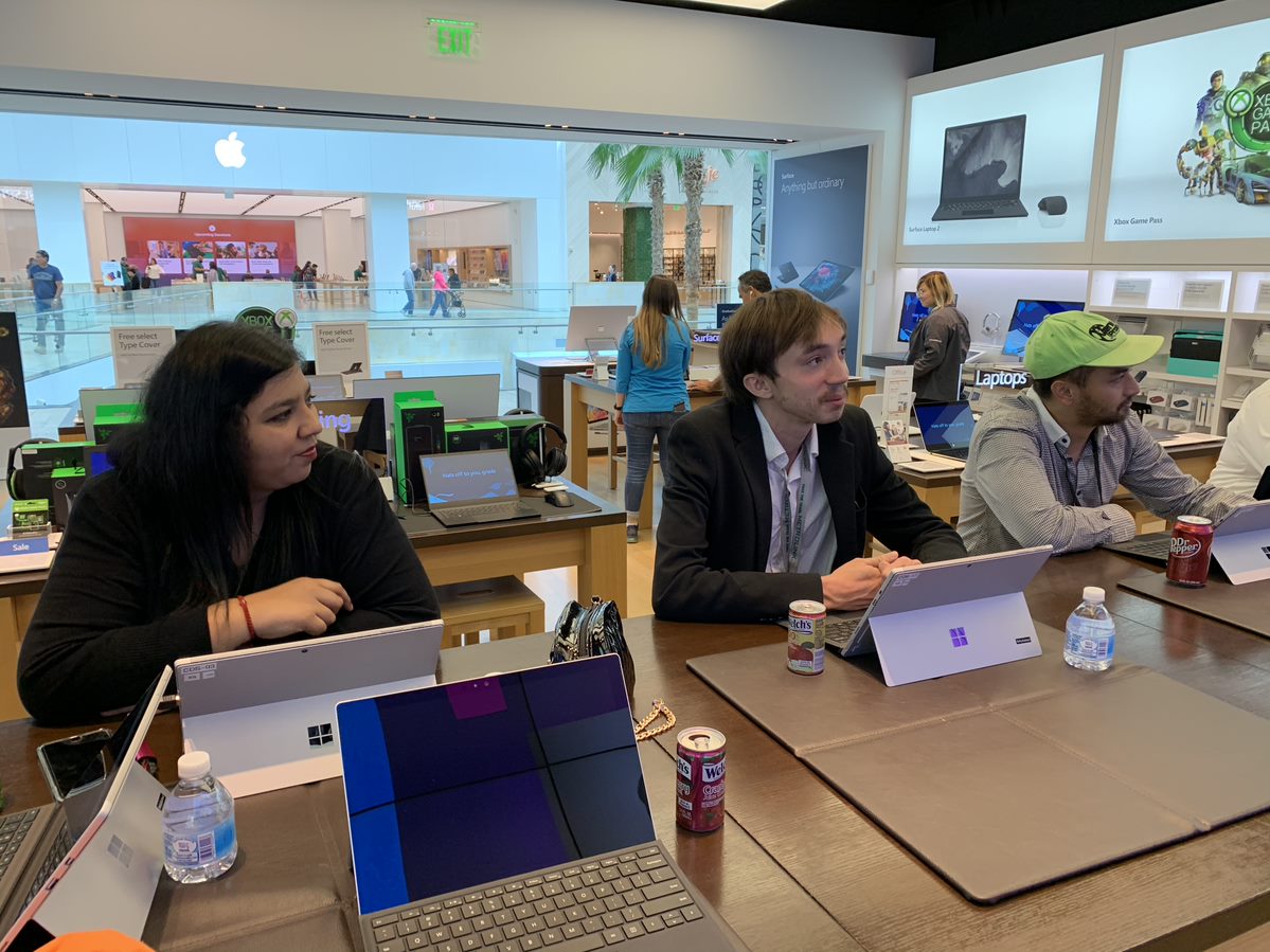 New Horizons clients learning marketable job skills at The Microsoft Store