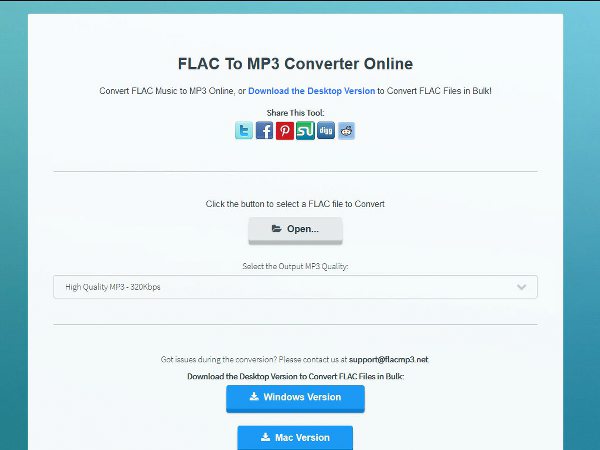 FLAC To MP3 Converter Online