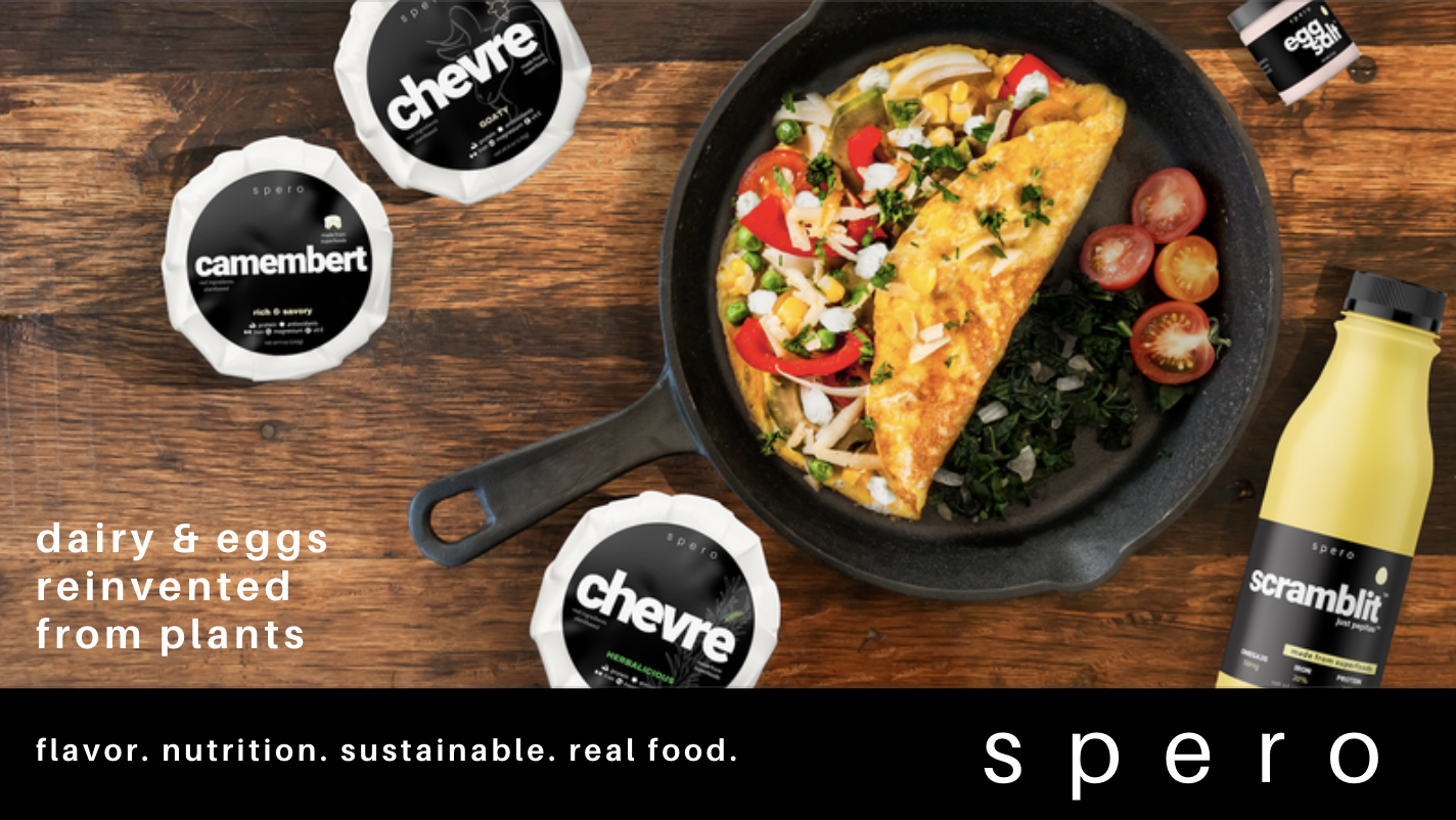 Delicious, nutritious and sustainable plant-based egg, dairy and cheese by SperoFoods.com
