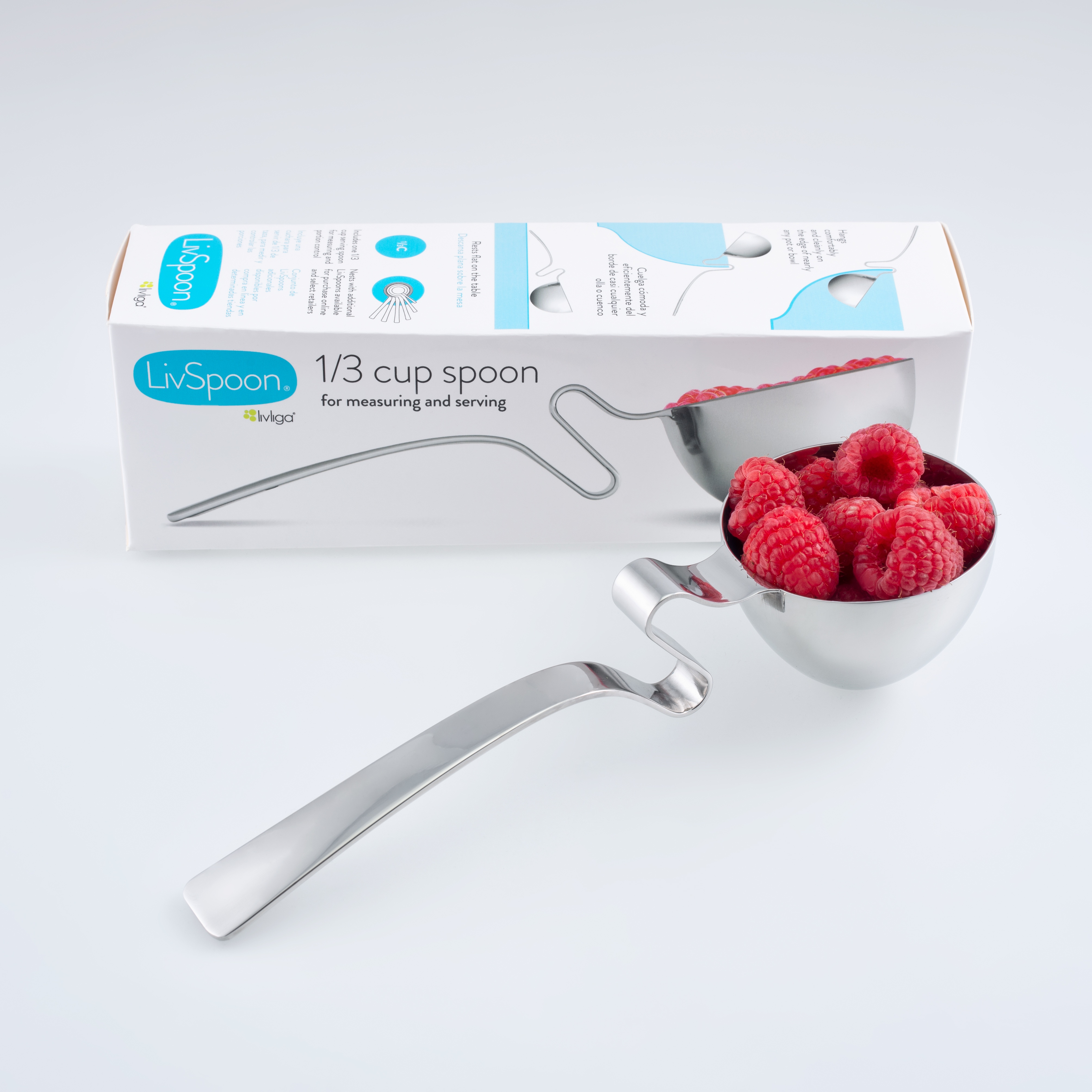 The new 1/3 cup LivSpoon® is great for prepping, cooking and portioning right-sized meals