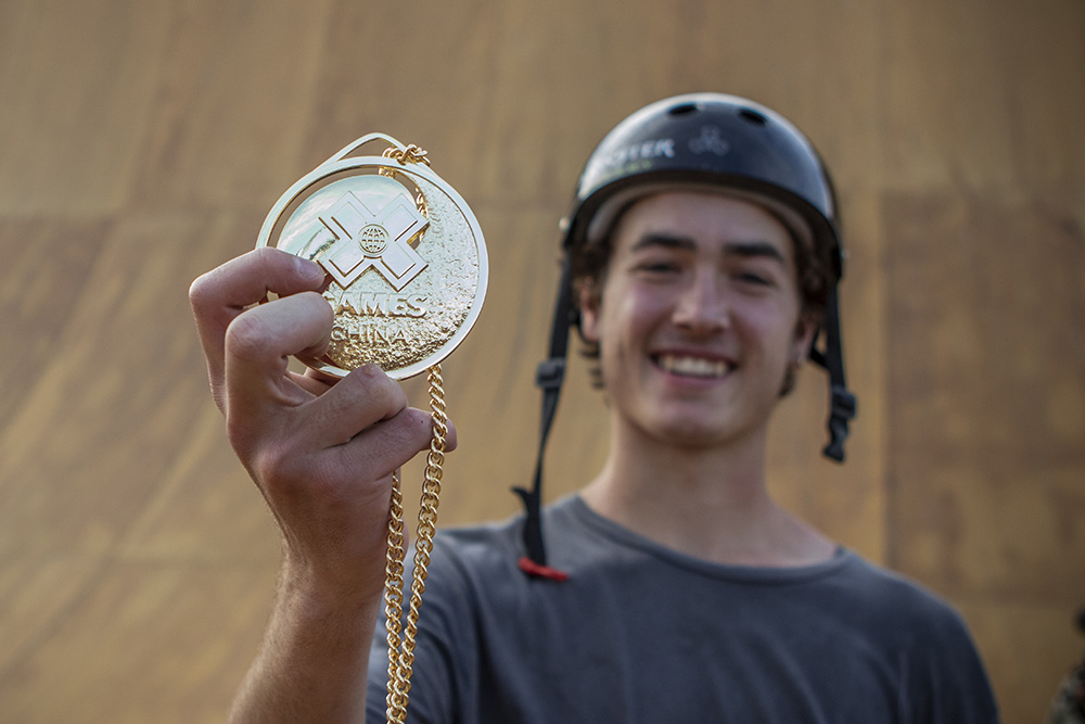 Monster Energy's Trey Wood Wins Gold in Skateboard Big Air at X Games Shanghai 2019