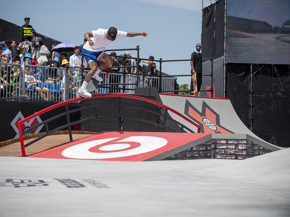 Monster Energy's Nyjah Huston Takes Gold in Skateboard Street at X Games Shanghai 2019