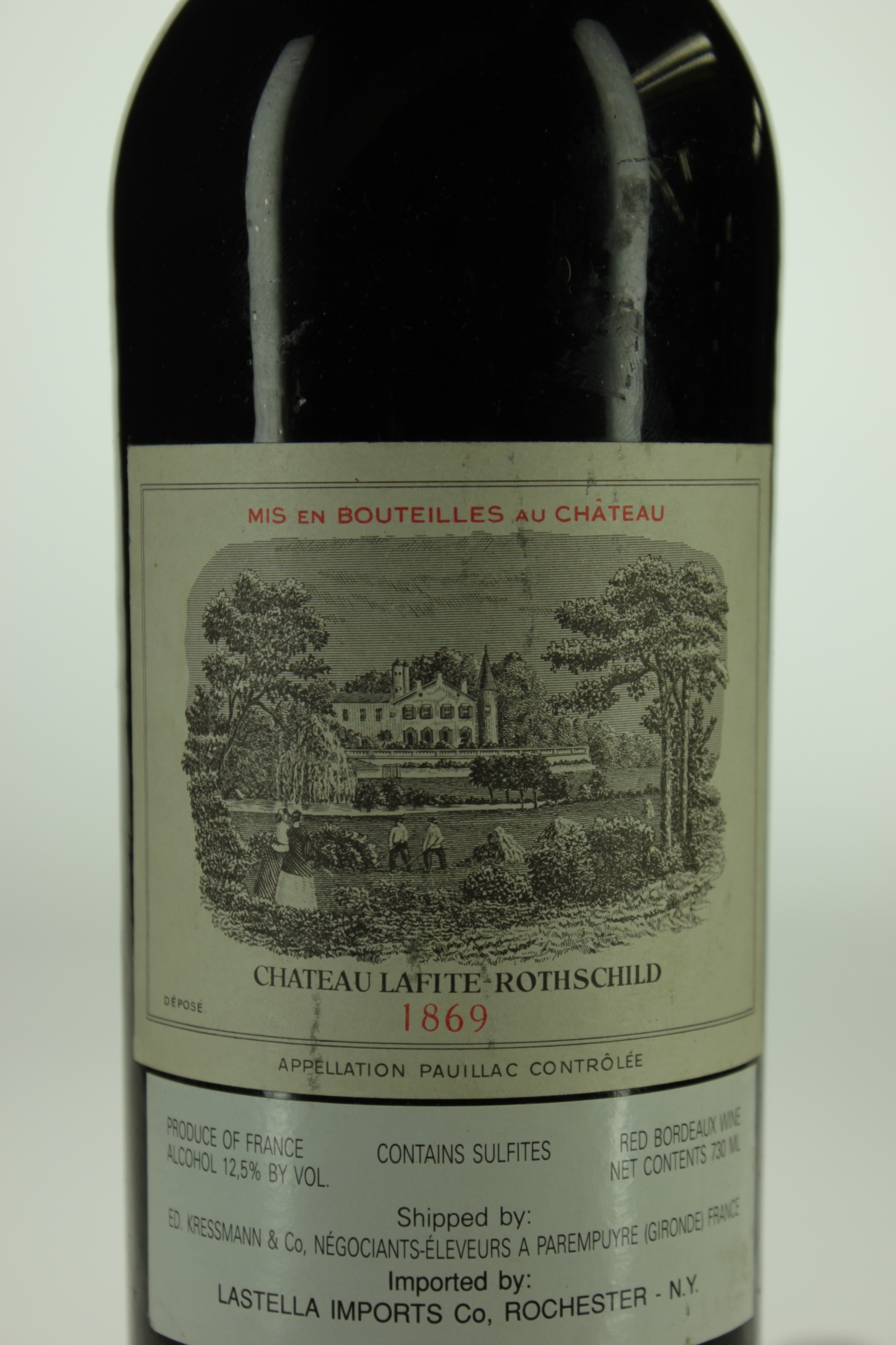 1869 Chateau Lafite-Rothschild label
