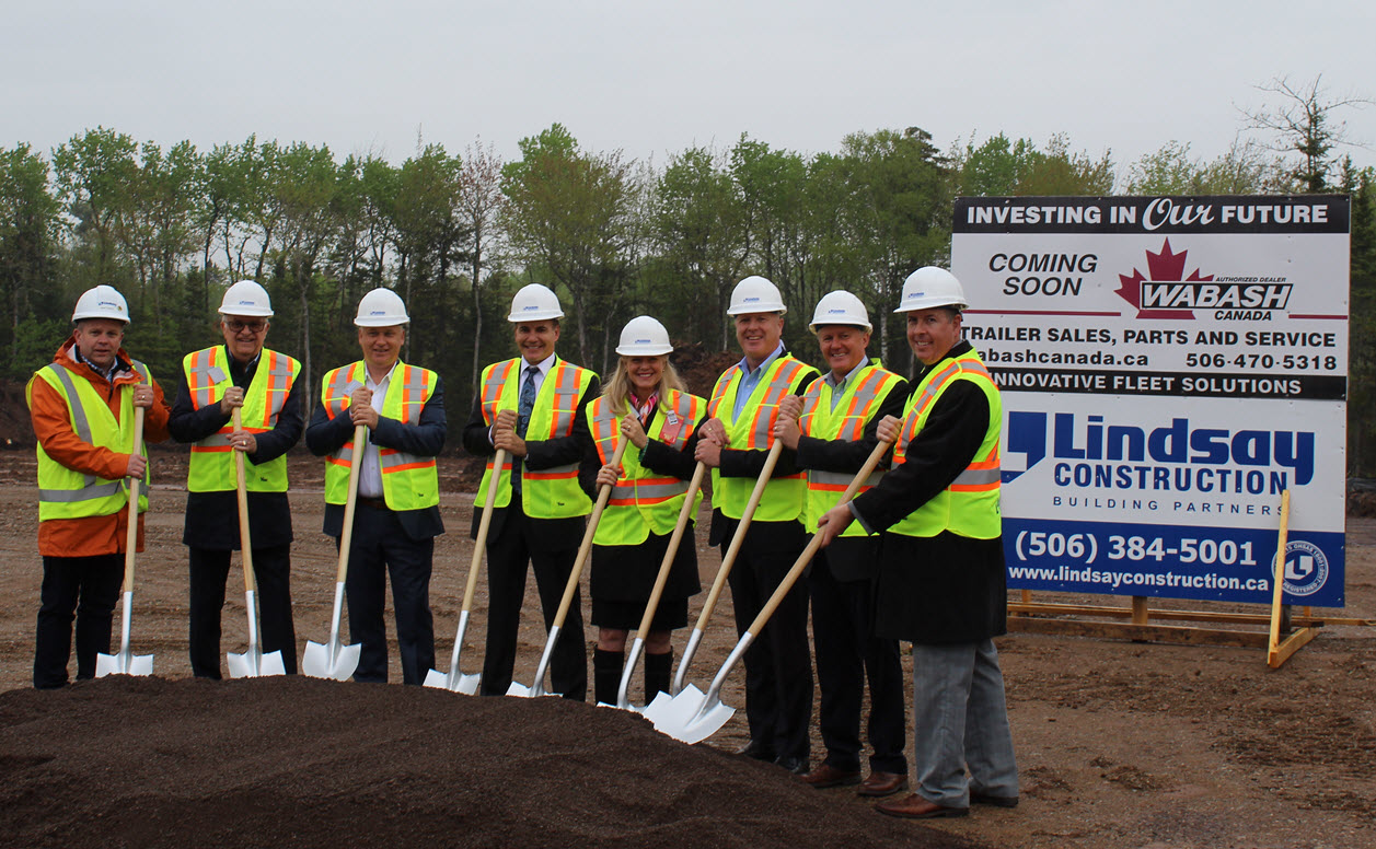 Sod-turning ceremony for Wabash Canada & GoRight® new Moncton, NB location