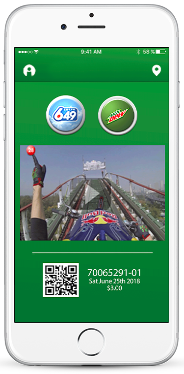 Purchase and play lottery games on your mobile device. Receive targeted offers and claim prizes to digital gift cards.