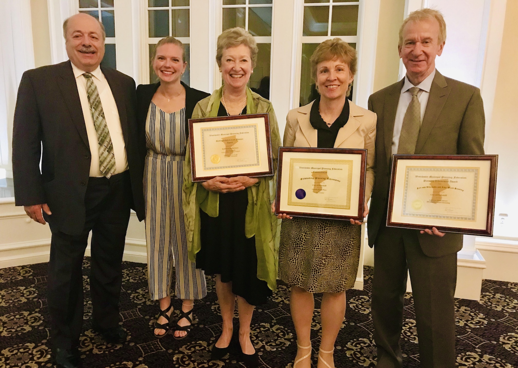 Director of Economic Development Jim Pinto, City Planner Jesica Youngblood, Conservation Advisory Council Chair Kathleen Barthelmes, Director of Planning Jean Friedman, City Manager Richard Leins.