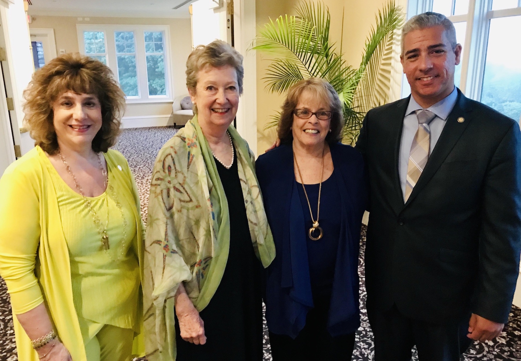 Councilwoman Patricia Riley, Conservation Advisory Council Chair Kathleen Barthelmes, Deputy Mayor Kathleen Talbot, and Councilman Colin Smith.