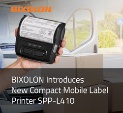 BIXOLON Introduces New Compact Mobile Label Printer SPP-L410